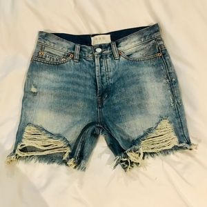 We The Free Free People Boyfriend Denim Shorts